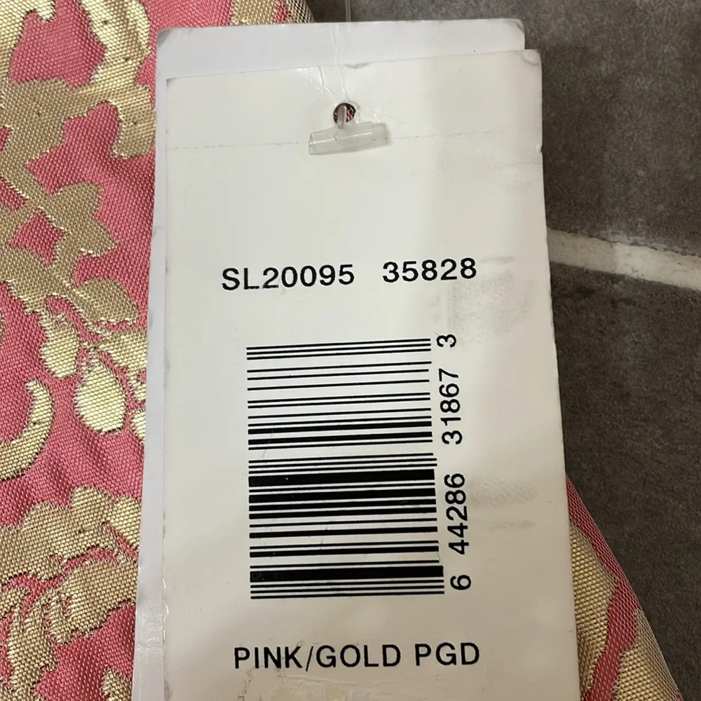 Sunny Leigh Pink and Gold Patterned Pencil/Straight Skirt size 2 - Picture 5 of 9